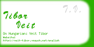 tibor veit business card